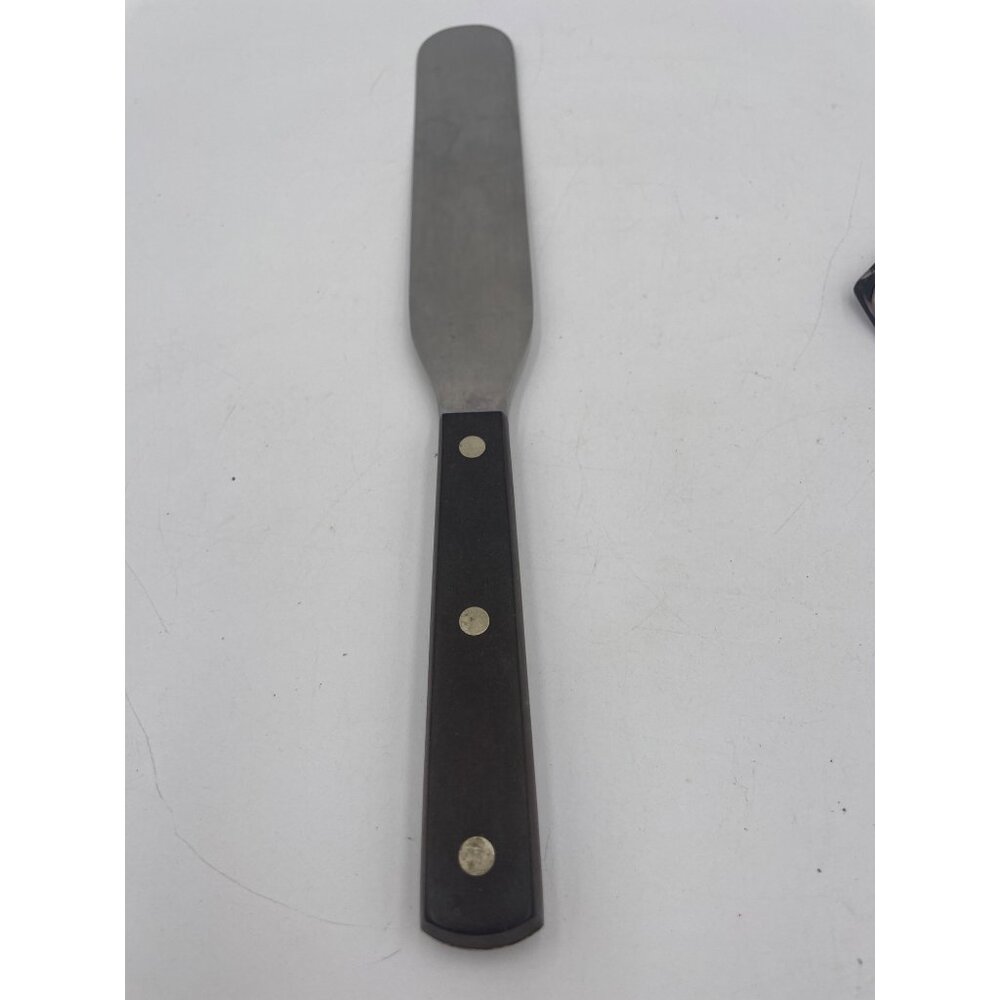 Stainless Steel Icing Spatula #38 Cutco Black Handle Offset Design 11.5"
